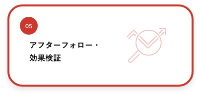 05|アフターフォロー・効果検証