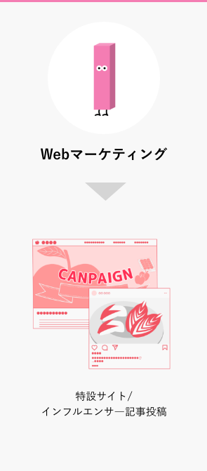 Webマーケティング 特設サイト/インフルエンサ―記事投稿